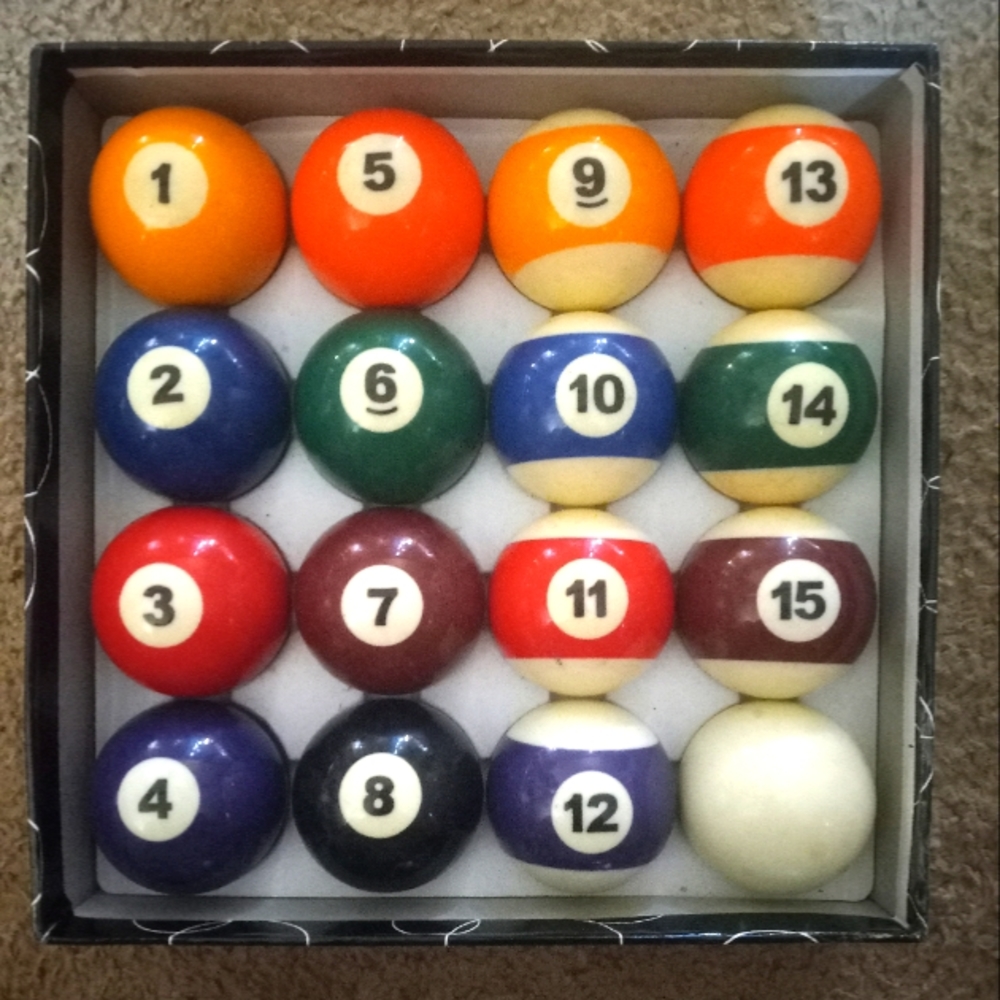 Pool balls